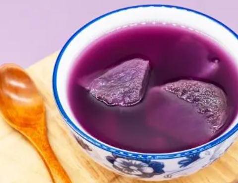 What is the purple soup chinese eat