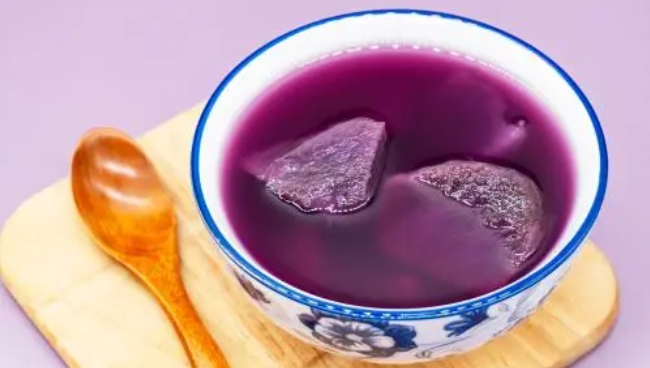 What is the purple soup chinese eat